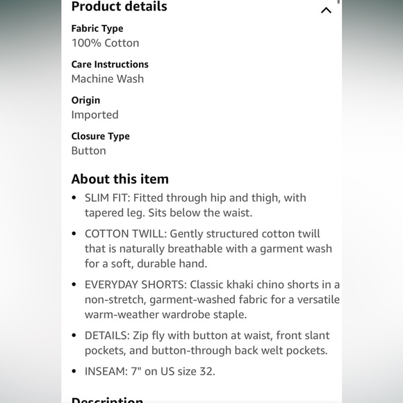 Men’s Khaki Brown Shorts - Picture 6 of 6